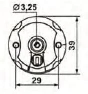 WTS Rohrmotor Serie AM2 Mini mit mechanischer Endabschaltung für Wickelwellen  Ø 35 mm