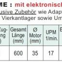 WTS - Mini-Rohrmotor Serie ME : mit elektronischer Endabschaltung