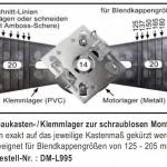 WTS - Vorbaukasten - Klemmlager DM-L995 für Mini-Rohrmotoren Ø 35 mm, Serie DM - DMF - ME