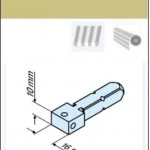 Anschlussteil - Steckzapfen-R 4/16-10 4-Kant, 16 x 10 mm für Becker Rohrmotoren  Baureihe R7 bis R50