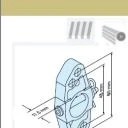 Markisenhalter M8 mit Zentrierrand für Steckzapfen 3/20  für Becker Rohrmotoren  Baureihe  R7 – R50 bis 40Nm