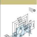 Plattenlager-R 82 x 48 für B-Lasche  für Becker Rohrantriebe  R7 – R20 bis 40Nm