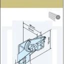 Kastenlager-P/R 3/20 gekröpft für Steckzapfen 3/20 - für Becker Rohrantriebe  R7 – R20 bis 40Nm