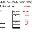 Wandkonsolen für Lewens Family Markise , für Gelenkarmmarkisen