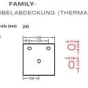 Dübelabdeckung-Thermax für Lewens  FAMILY Markisen