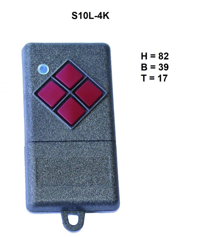 WTS - S10L-4K Mini-Handsender, 4-Kanal, Serie FE 868 MHz