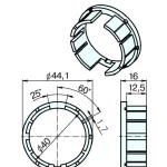 Adapterset  M40 Drive Wheel Universal für Nutwelle,für Rohrmotoren Becker Baureihe P Serie