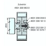 Adapterset für Achtkatwelle SW102 ,für Rohrmotoren Becker Baureihe L Serie