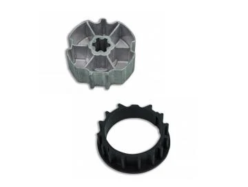 Adapterset für Profilwelle ZF80x1,2 für Rohrmotoren Becker Baureihe R und  L Serie  