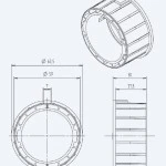 Adapterset für Rundrohr 100 x 2 für Rohrmotoren Becker Baureihe R Serie 