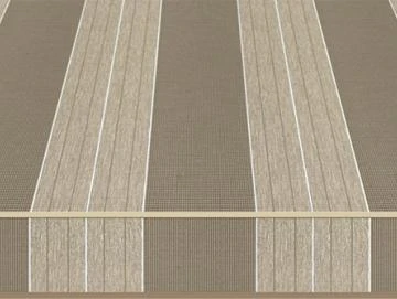 Markisentuch Multistreifen, Caffe - Braun UPF 50+, Polyester, Stoff-Nr. 18098