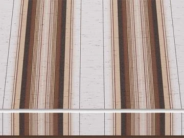 Markisentuch Multistreifen, Caffe - Braun, UPF 20, Acryl 2, Stoff-Nr. 11424