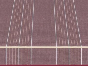 Markisentuch Multistreifen, Lava - Rot UPF 50+, Acryl 1, Stoff-Nr. 11737