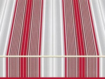 Markisentuch Multistreifen, Lava - Rot UPF 40, Acryl 1, Stoff-Nr. 11332