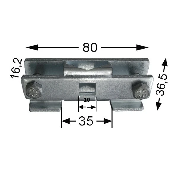 WTS - Sanierungs- Aufstecklager DM-L080 für Rohrmotoren  Ø 45 mm Serie DM - DMF - ME