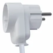 WTS -Kombi-Stecker mit Aufnahme für 1x Schuko-/Eurostecker und 1x Kabeleinführung, Farbe weiss